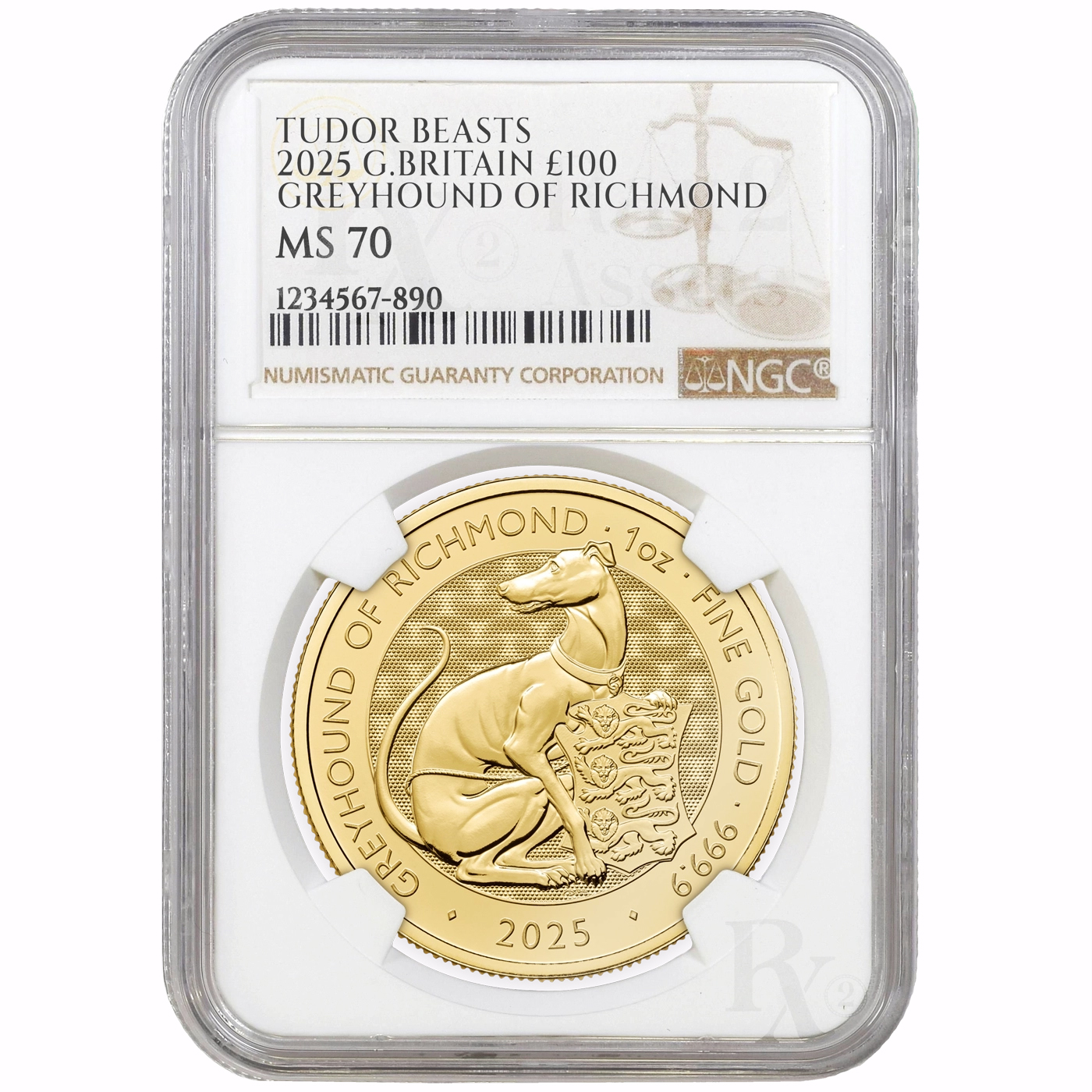 Queens Beasts Greyhound of Richmond 2025 1oz - Image 2