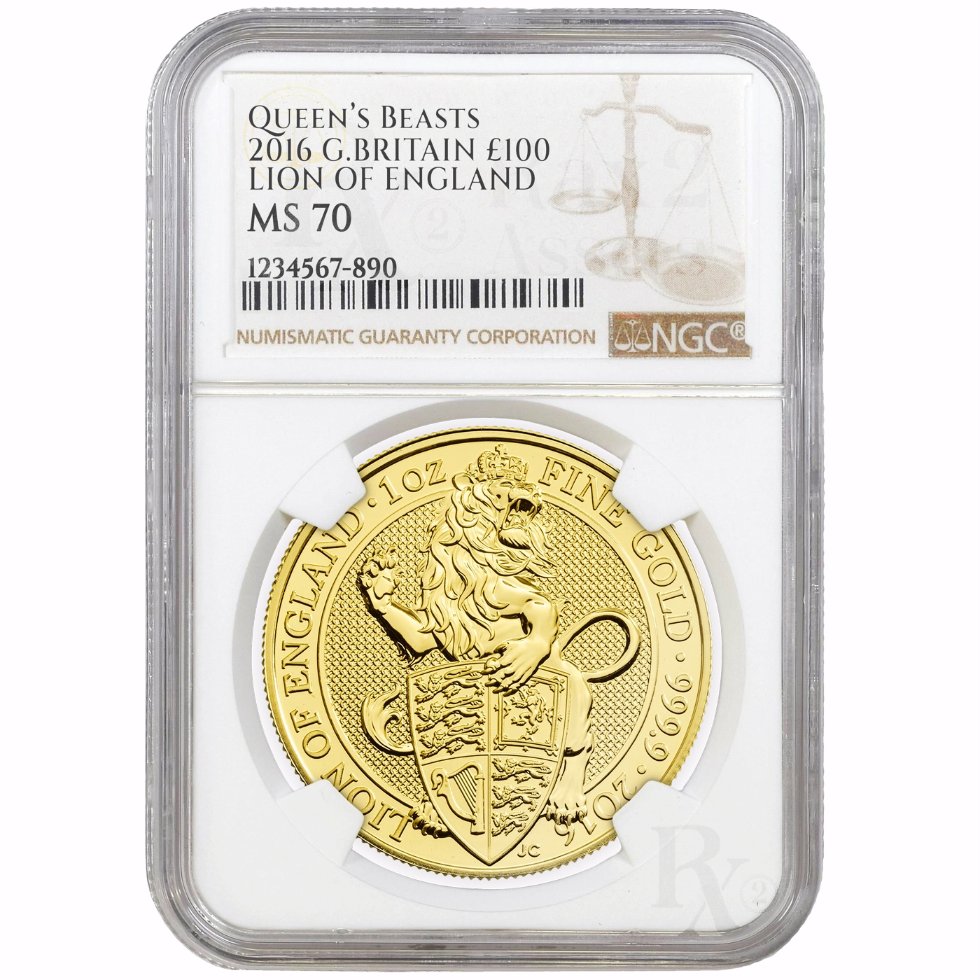 Queen's Beasts Lion of England 2016 1oz - Image 2