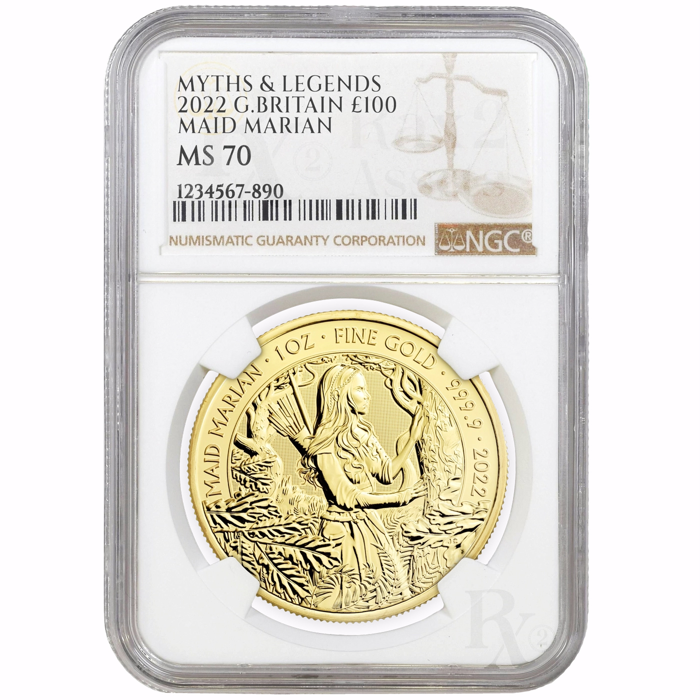 Myths and Legends Maid Marian 2022 1oz - Image 2