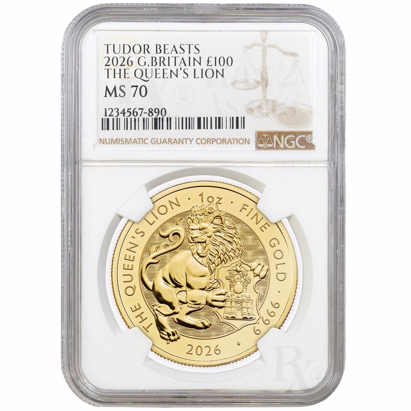 Tudor Beasts The Queens Lion 2026 1oz - Image 2