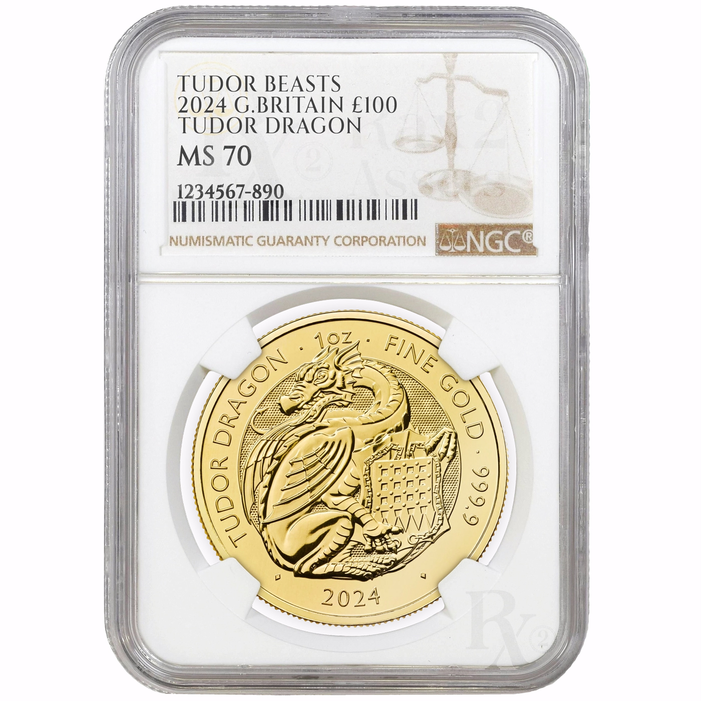 Tudor Beasts Tudor Dragon 2024 1oz - Image 2