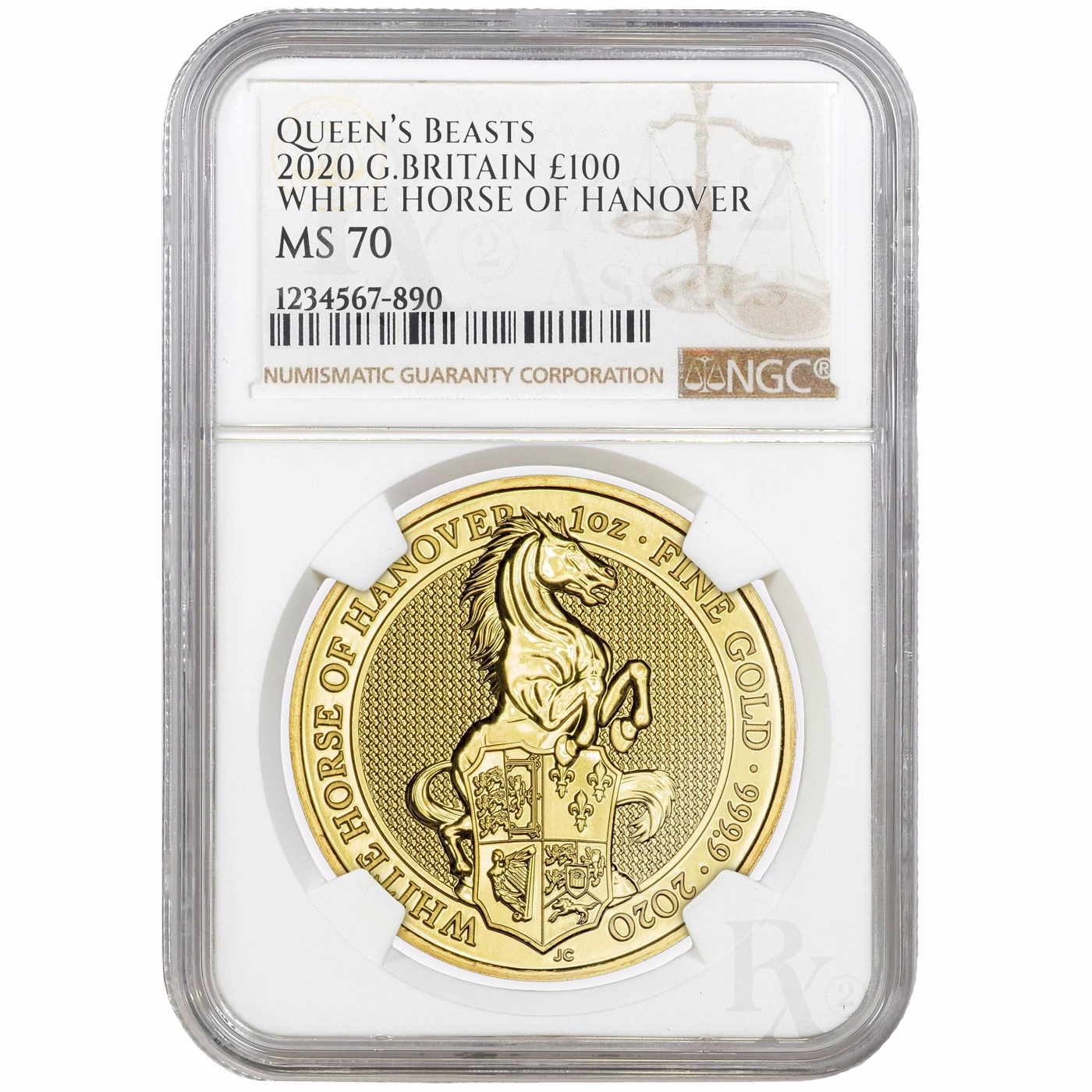 Queens Beasts White Horse 2020 1oz - Image 2